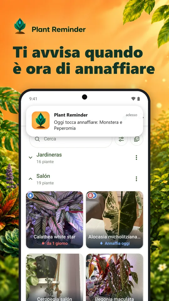 Ti avvisa quando è ora di annaffiare