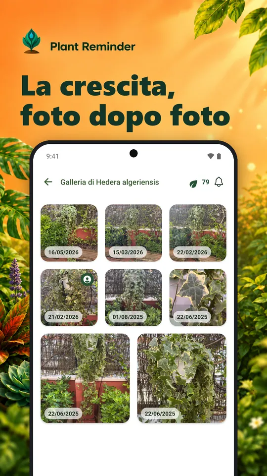 La crescita, foto dopo foto